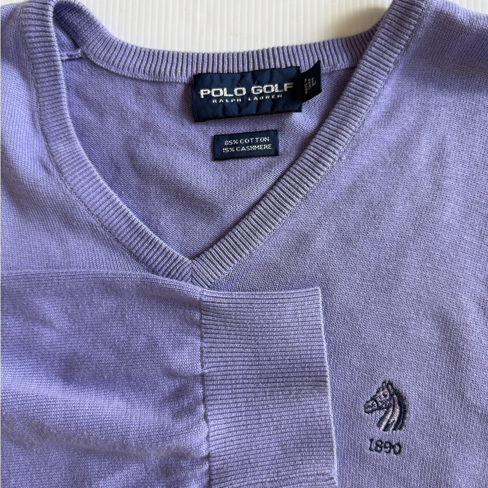 Men's V-Neck Sweater - Purple